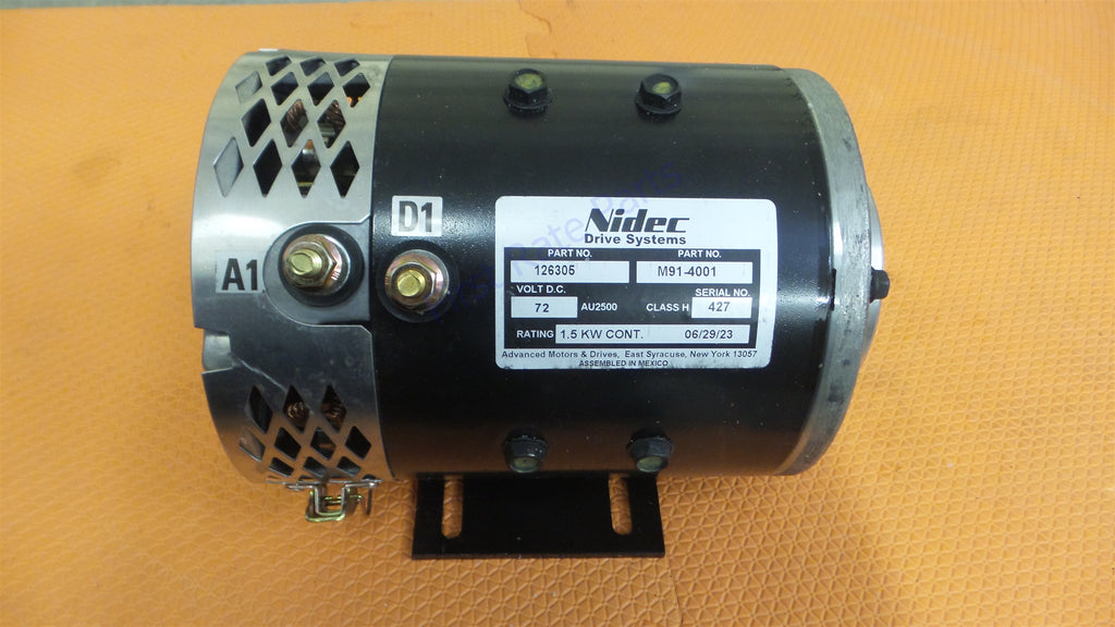 Crown 126305 Pump Motor M91-4001 Drive CR126305 Forklift Nidec AMD 72V