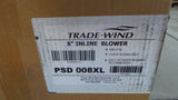 Trade-Wind PSD008XL In-Line Blower Ventilator Range Hood Outdoor 8"