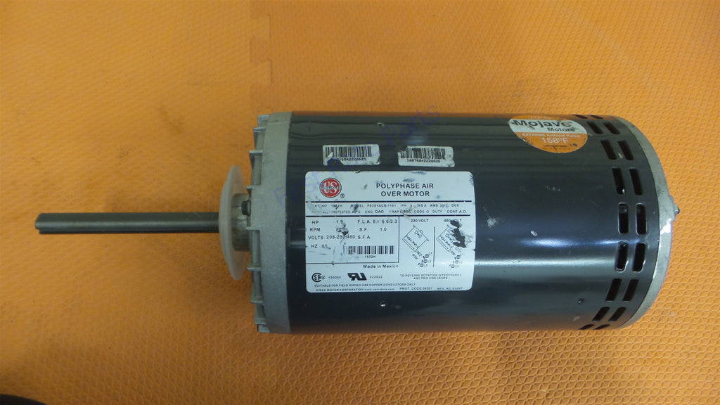 US Motors 1832H Condenser Fan Motor P63SYACB-1161 1.5HP 230V 460V 850