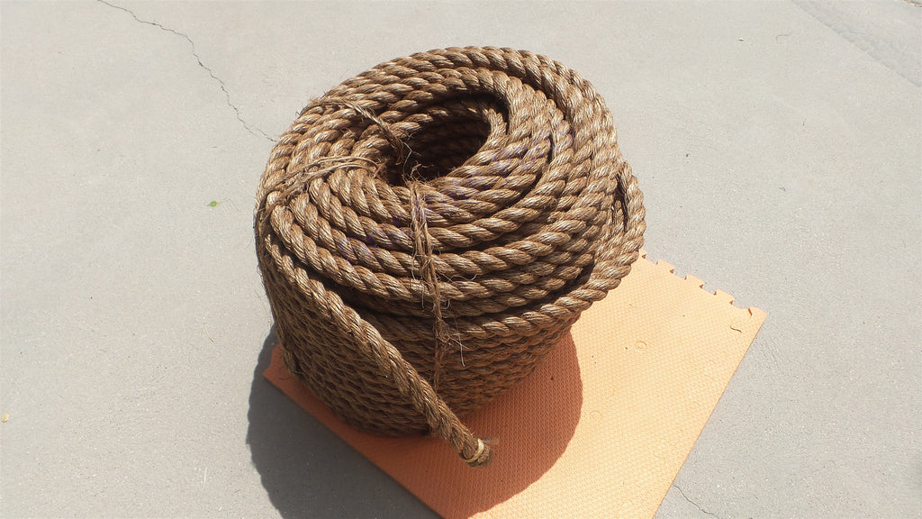 Twisted Manila Rope 1" 250ft 1in Treated 1 inch 250 feet Farm Dock